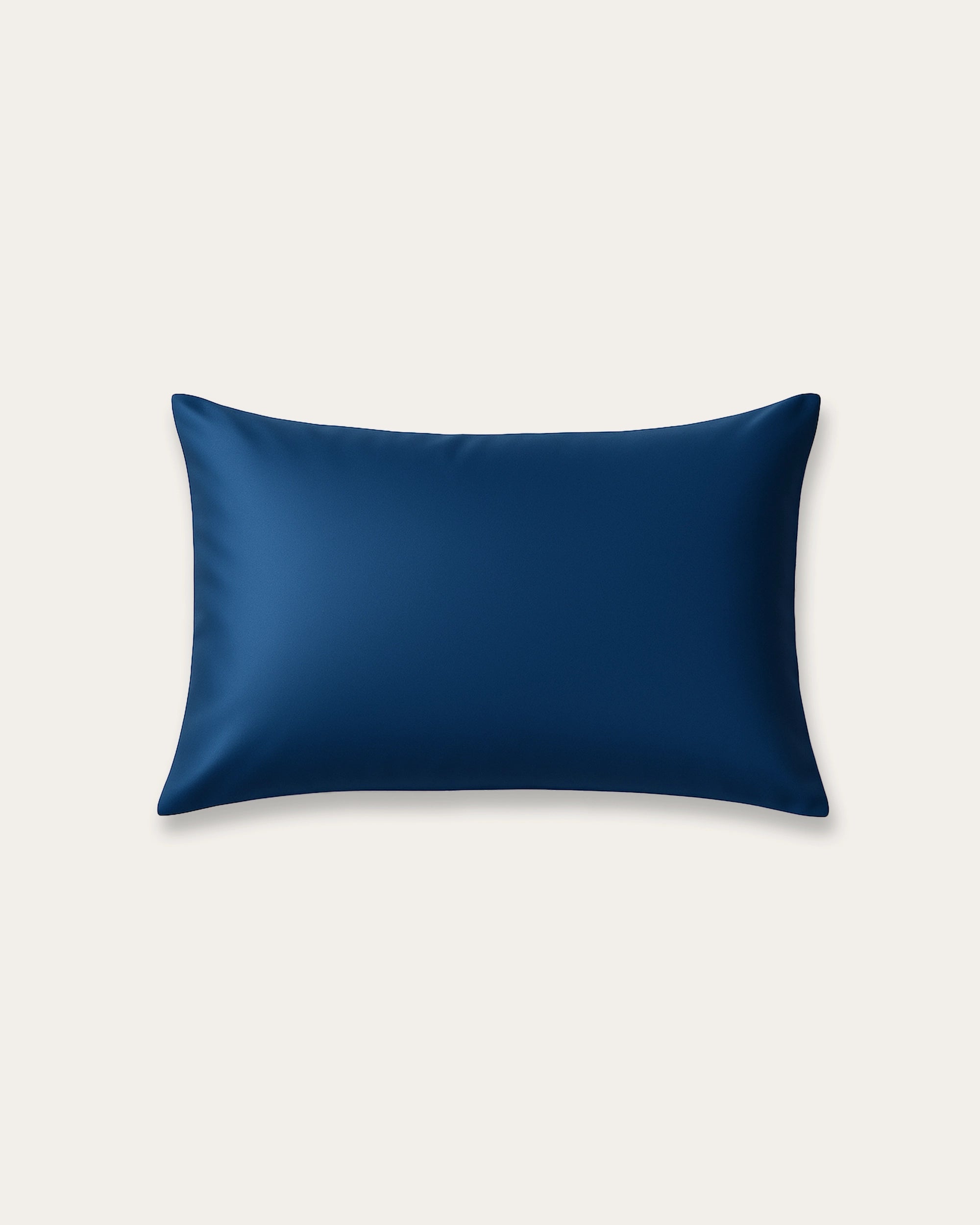Luxurious Midnight Blue satin pillowcase offering silky softness and elegant bedroom comfort.
