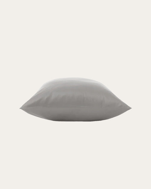 Elegant Moonlight Silver Satin Pillowcase with a smooth texture, ideal for protecting hair and skin.