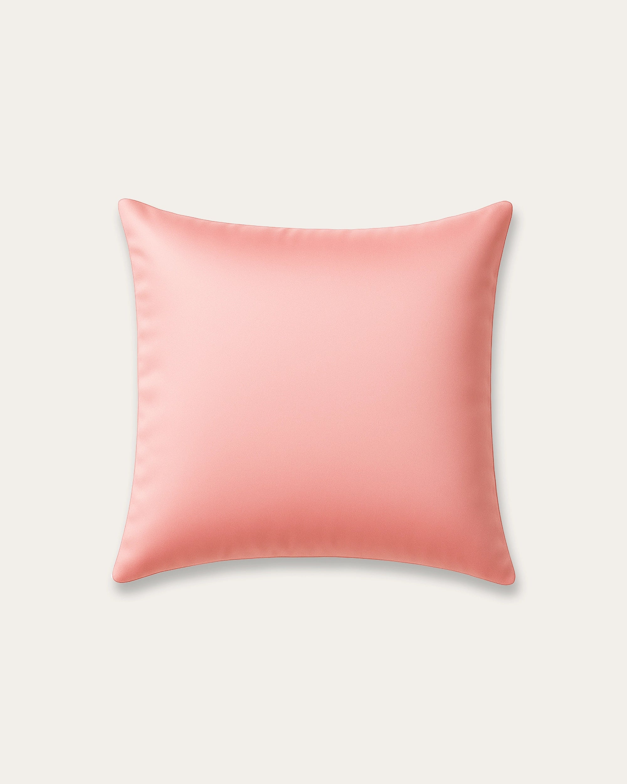 Blossom pink satin square pillowcase with a silky finish, perfect for enhancing your bedroom decor.